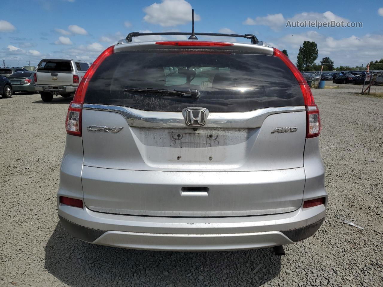 2015 Honda Cr-v Exl Silver vin: 2HKRM4H74FH676970