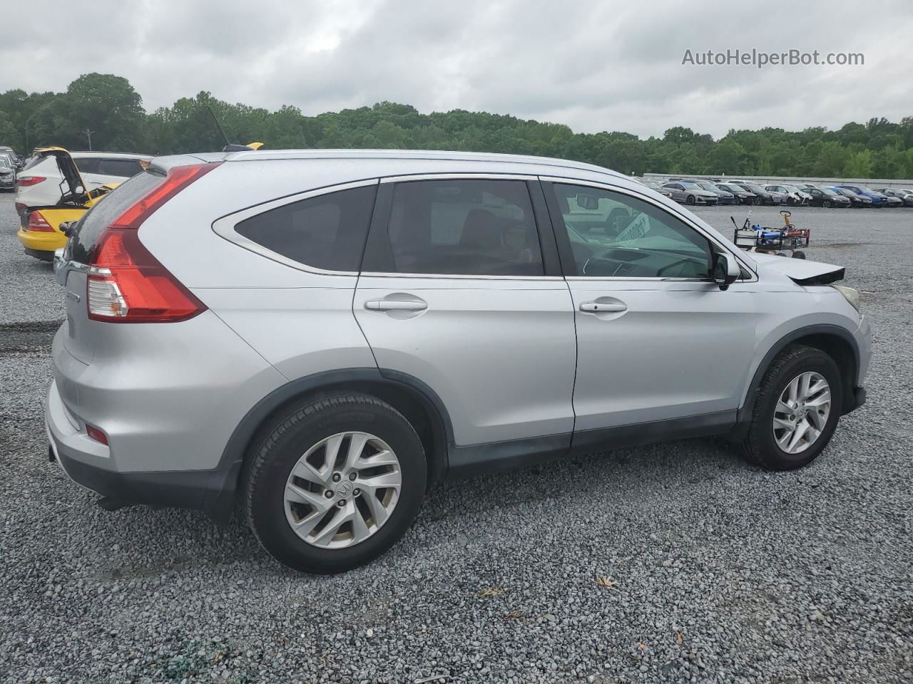 2015 Honda Cr-v Exl Silver vin: 2HKRM4H74FH680579