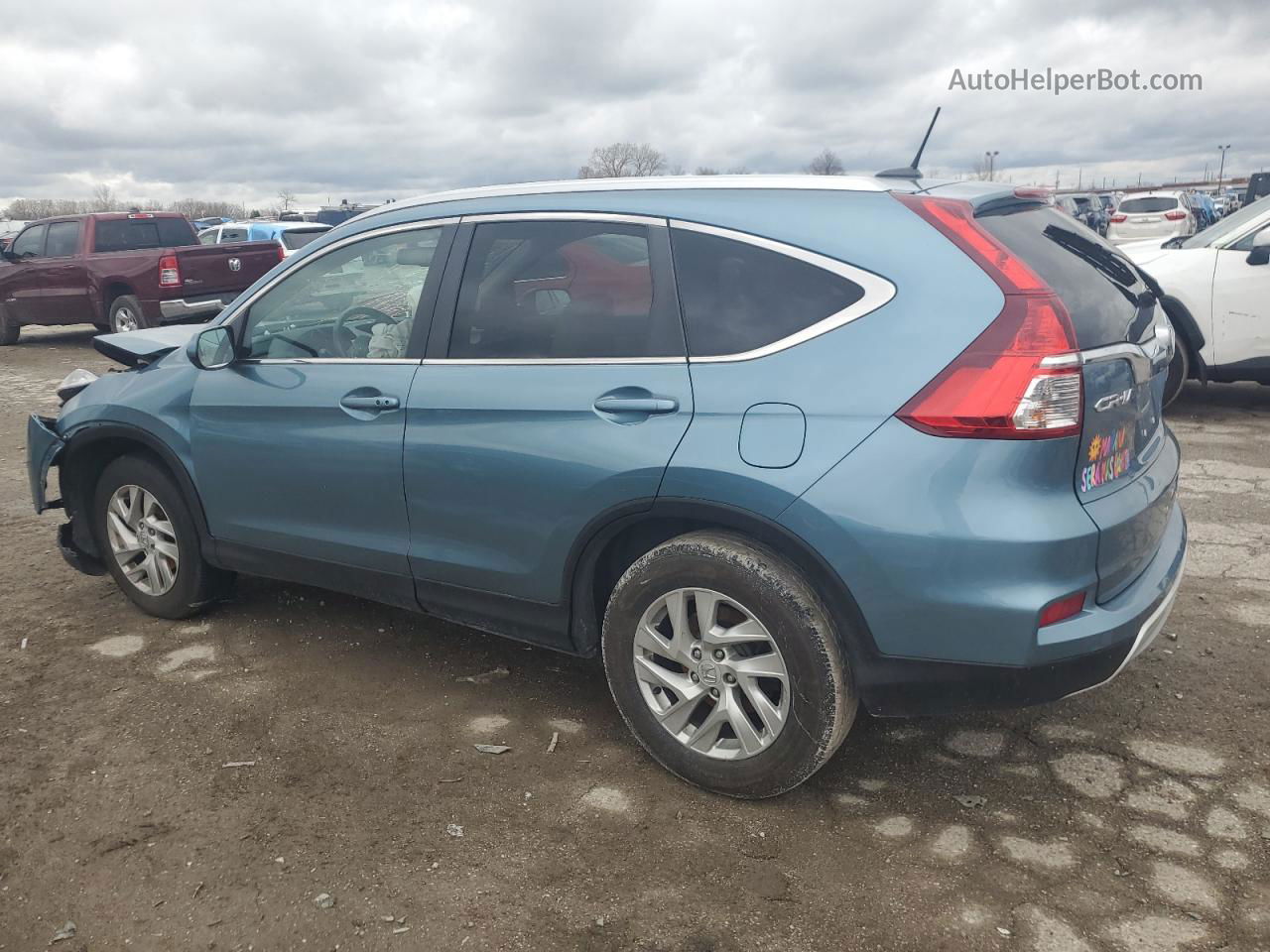 2015 Honda Cr-v Exl Синий vin: 2HKRM4H74FH686544