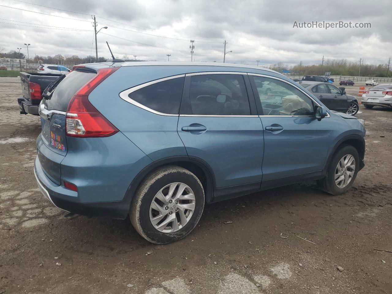 2015 Honda Cr-v Exl Синий vin: 2HKRM4H74FH686544