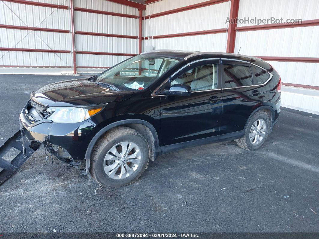 2012 Honda Cr-v Ex-l Black vin: 2HKRM4H75CH610973