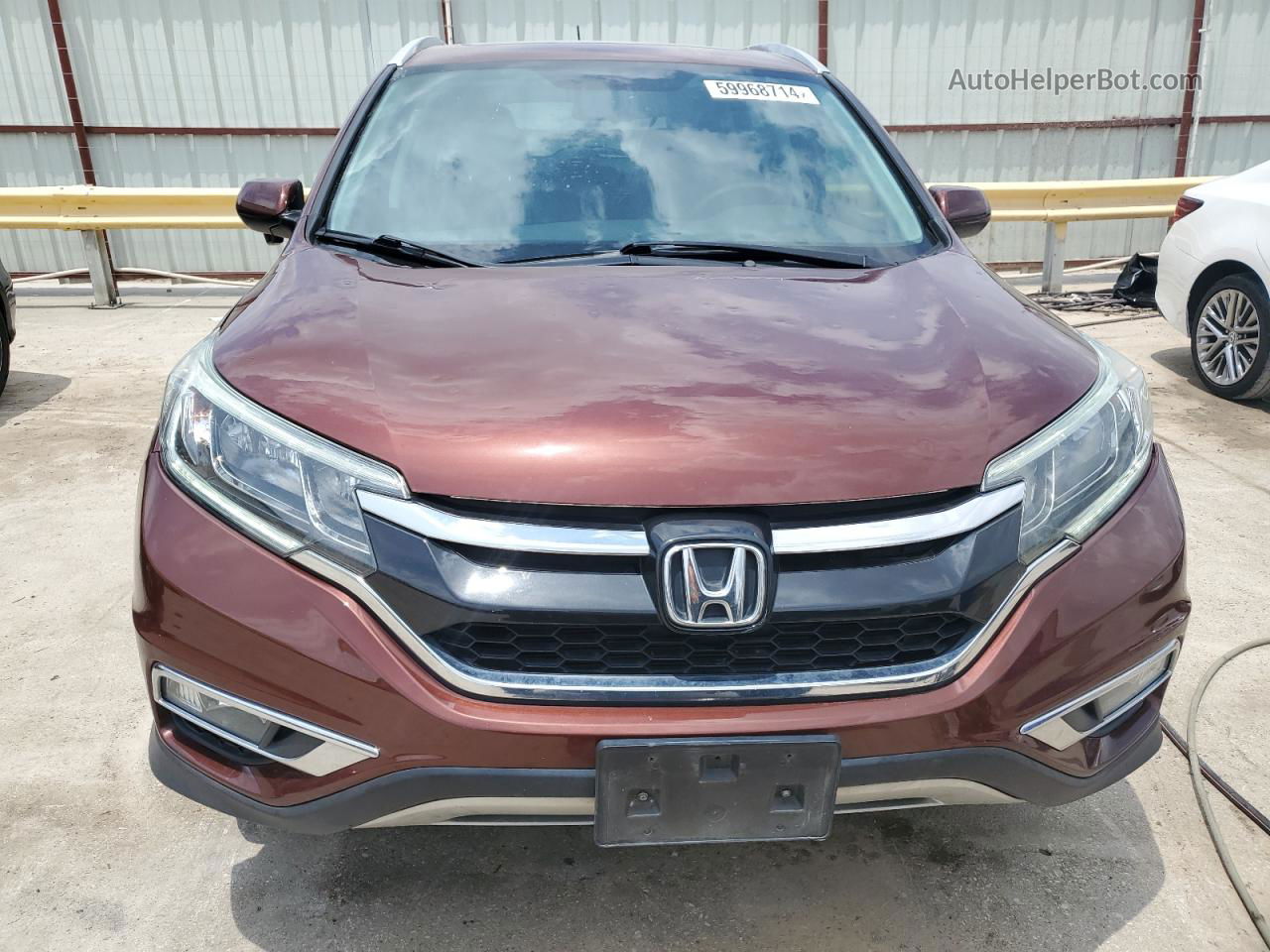 2015 Honda Cr-v Exl Brown vin: 2HKRM4H75FH609603