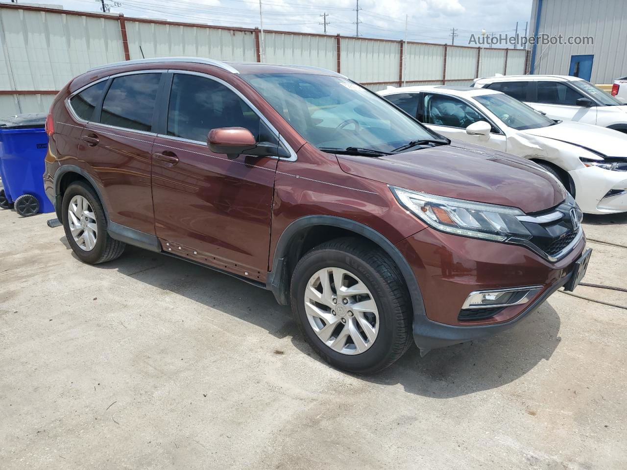 2015 Honda Cr-v Exl Brown vin: 2HKRM4H75FH609603