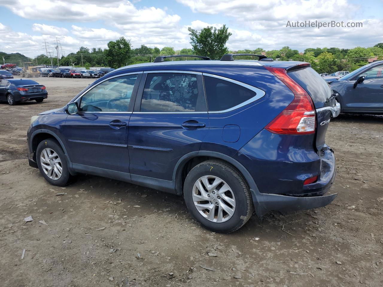 2015 Honda Cr-v Exl Blue vin: 2HKRM4H75FH629236