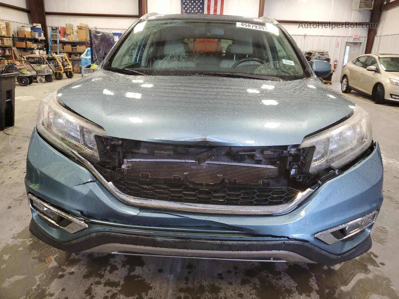 2015 Honda Cr-v Exl Blue vin: 2HKRM4H75FH649826