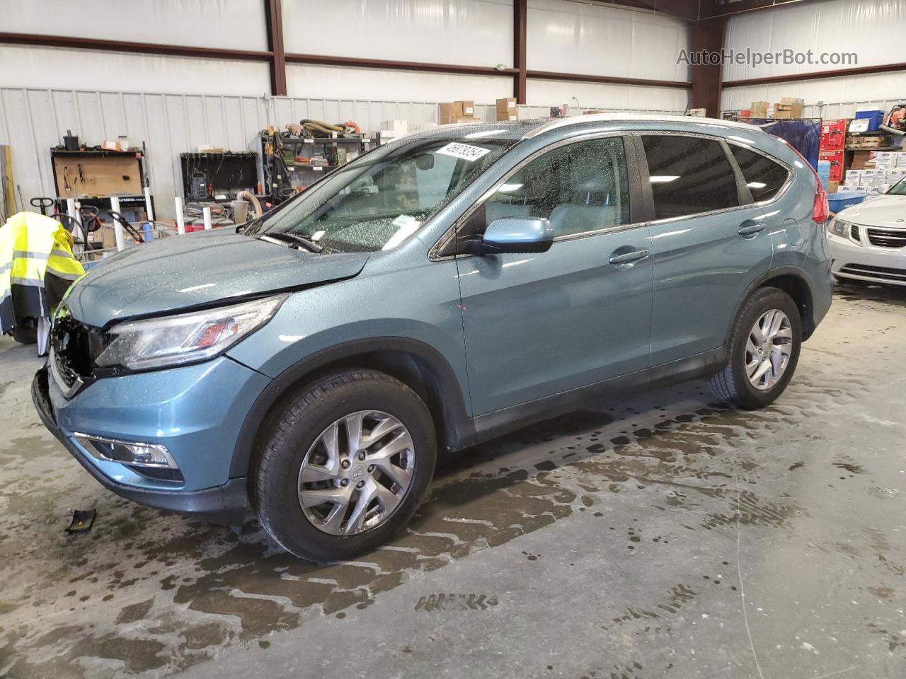 2015 Honda Cr-v Exl Blue vin: 2HKRM4H75FH649826