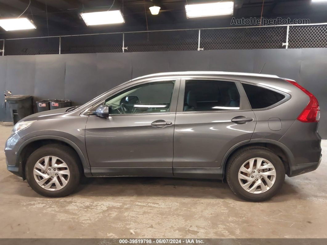 2015 Honda Cr-v Ex-l Gray vin: 2HKRM4H75FH660146