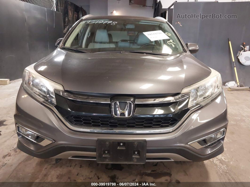 2015 Honda Cr-v Ex-l Gray vin: 2HKRM4H75FH660146