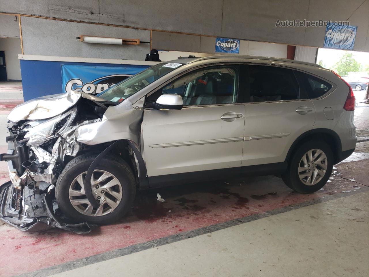 2015 Honda Cr-v Exl Серебряный vin: 2HKRM4H75FH667369