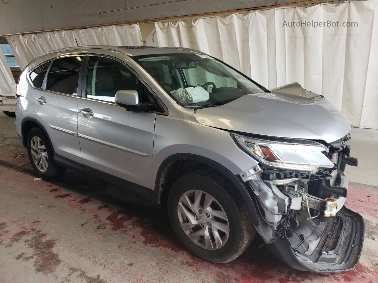 2015 Honda Cr-v Exl Silver vin: 2HKRM4H75FH667369