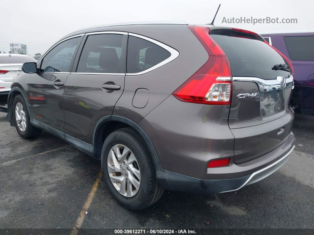 2015 Honda Cr-v Ex-l Brown vin: 2HKRM4H75FH693938