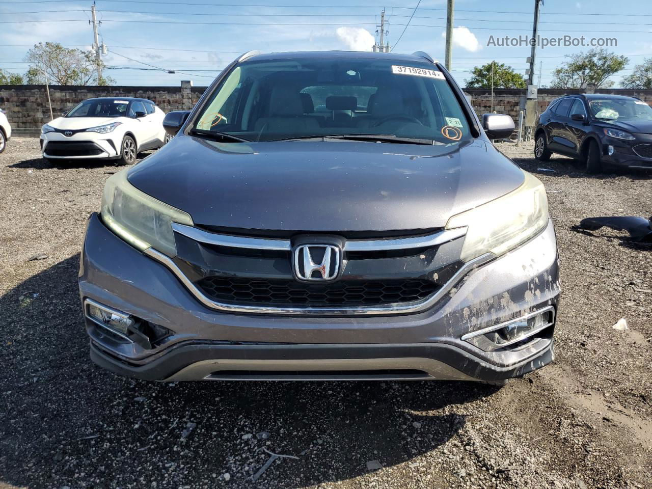 2016 Honda Cr-v Exl Silver vin: 2HKRM4H75GH623681