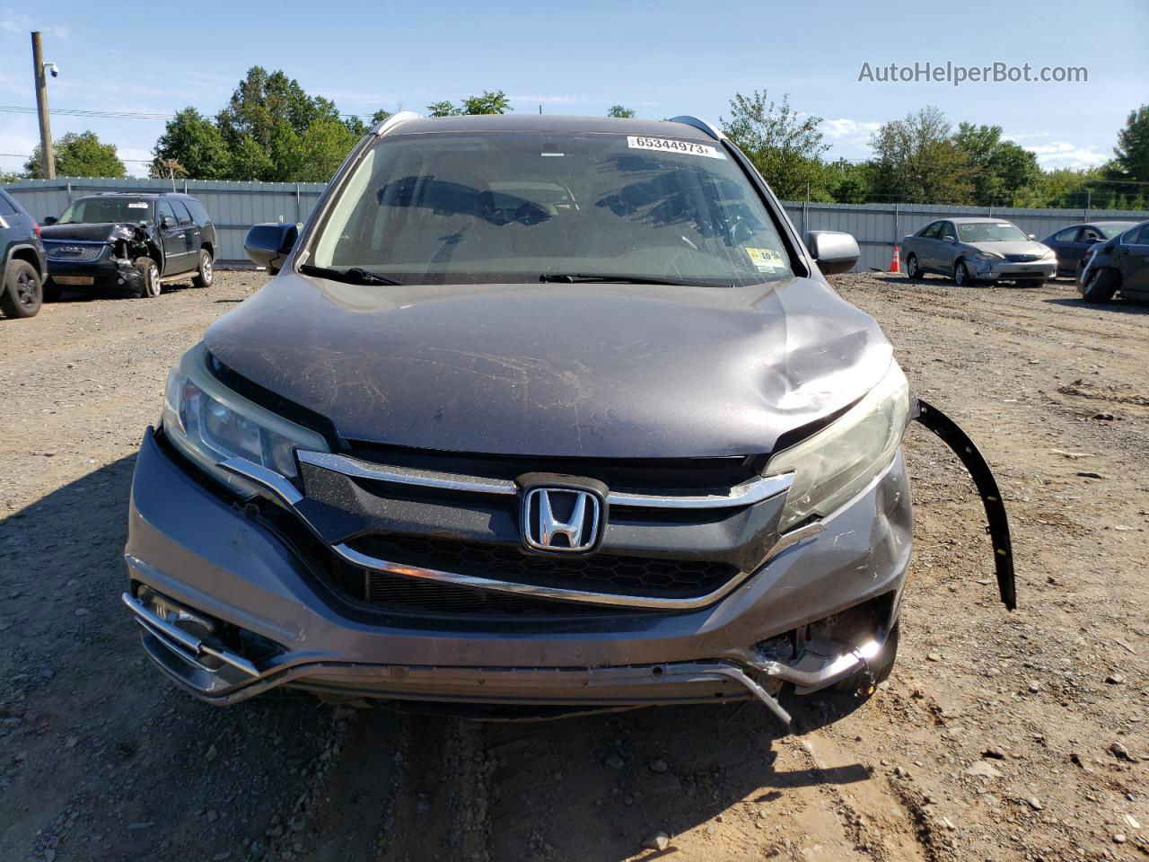 2016 Honda Cr-v Exl Gray vin: 2HKRM4H75GH629898