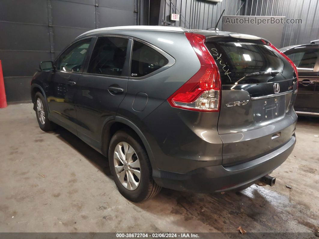 2012 Honda Cr-v Ex-l Gray vin: 2HKRM4H76CH608519