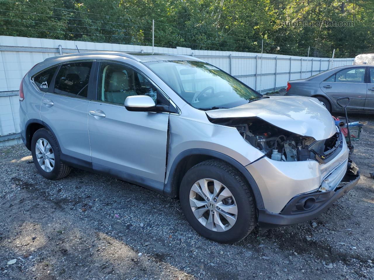 2012 Honda Cr-v Exl Silver vin: 2HKRM4H76CH608715