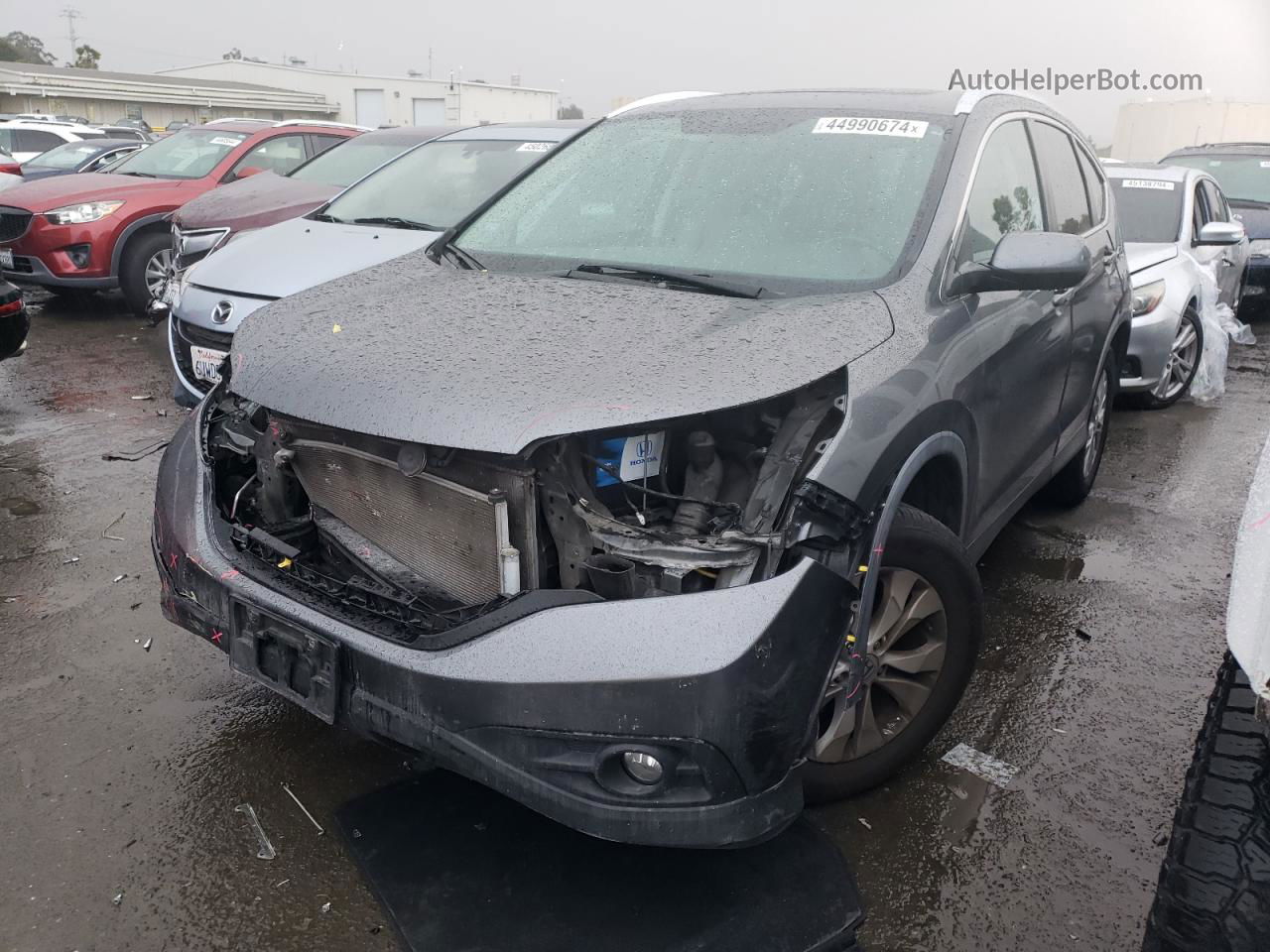 2012 Honda Cr-v Exl Gray vin: 2HKRM4H76CH611789