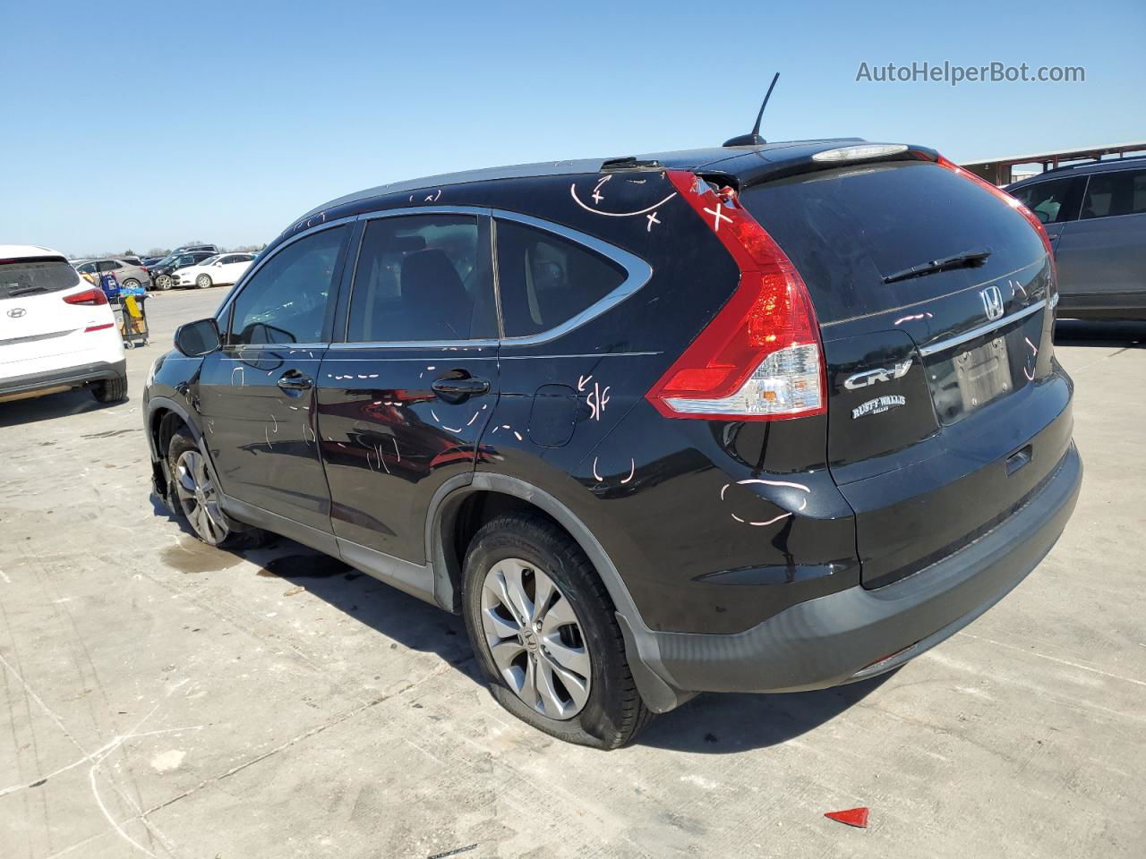 2013 Honda Cr-v Exl Black vin: 2HKRM4H76DH631073