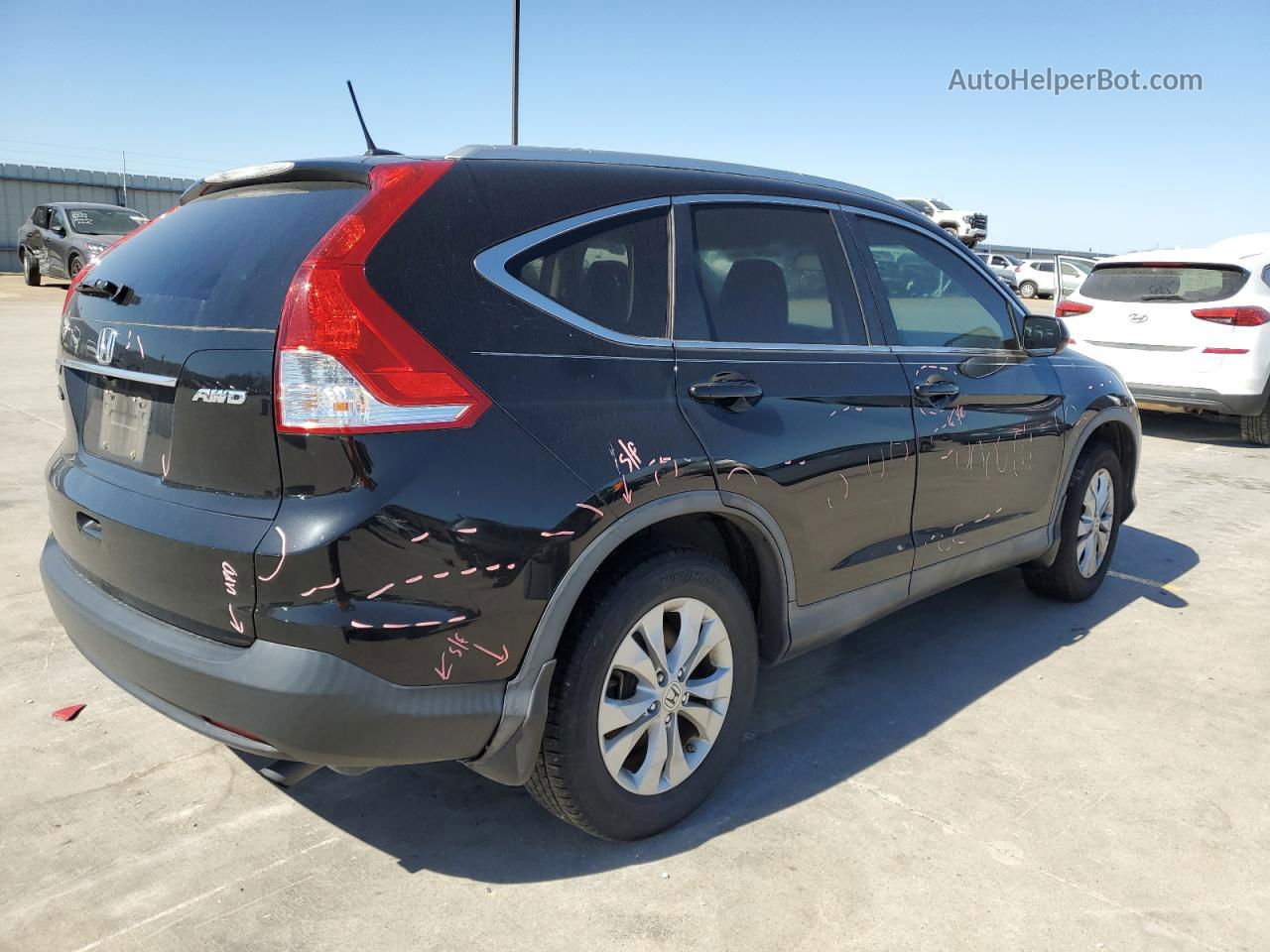 2013 Honda Cr-v Exl Black vin: 2HKRM4H76DH631073