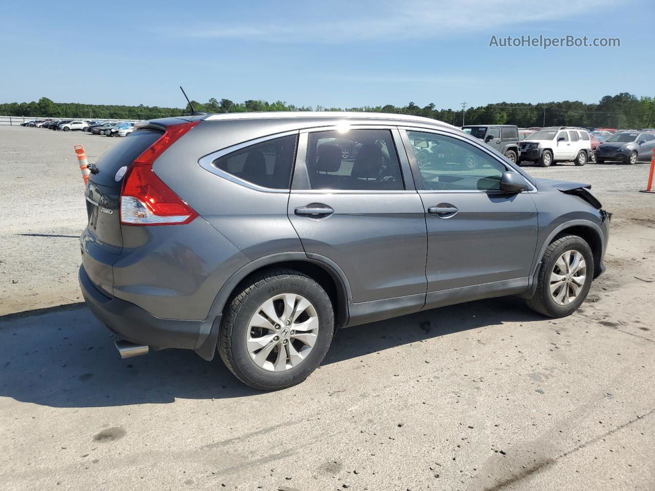 2013 Honda Cr-v Exl Gray vin: 2HKRM4H76DH635866