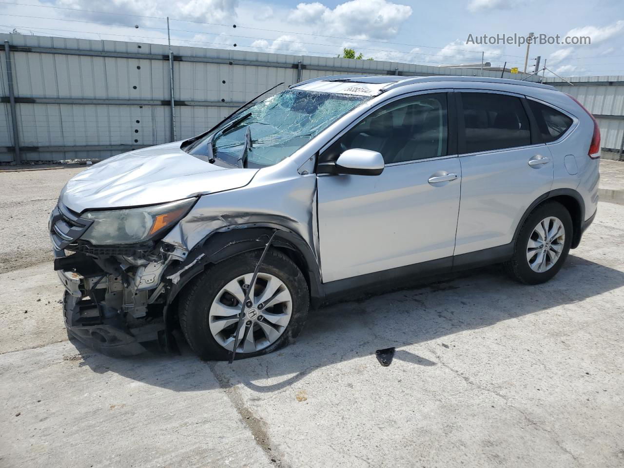 2013 Honda Cr-v Exl Silver vin: 2HKRM4H76DH640064