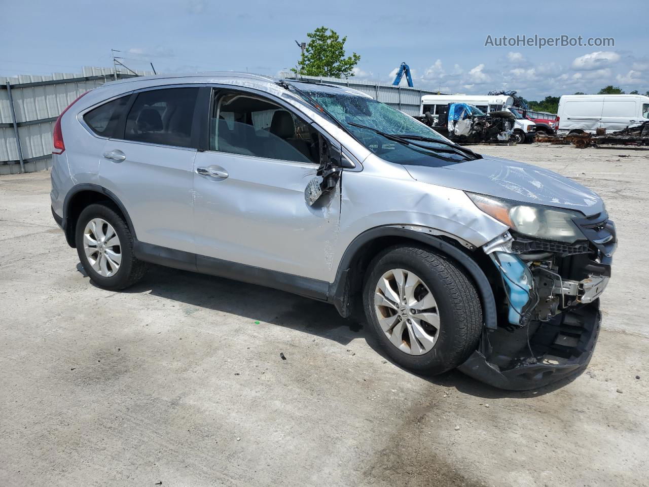 2013 Honda Cr-v Exl Silver vin: 2HKRM4H76DH640064