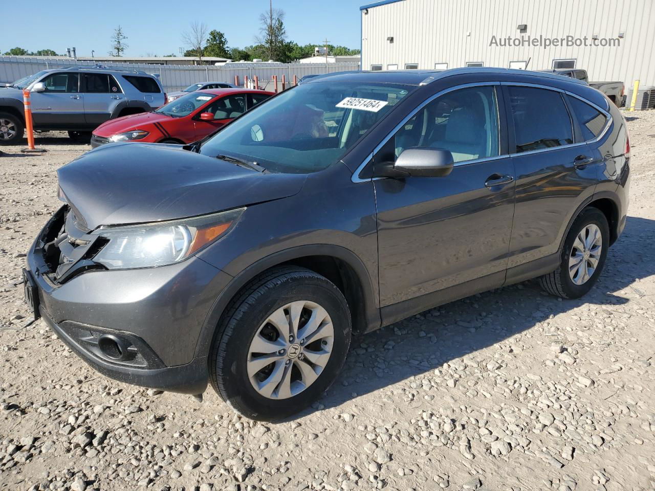 2013 Honda Cr-v Exl Gray vin: 2HKRM4H76DH671752