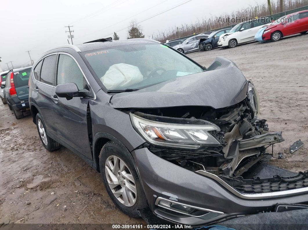 2016 Honda Cr-v Ex-l Gray vin: 2HKRM4H76GH669102