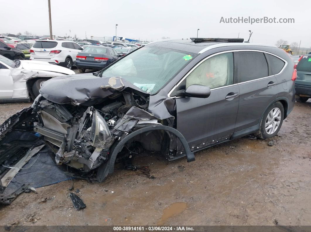 2016 Honda Cr-v Ex-l Gray vin: 2HKRM4H76GH669102