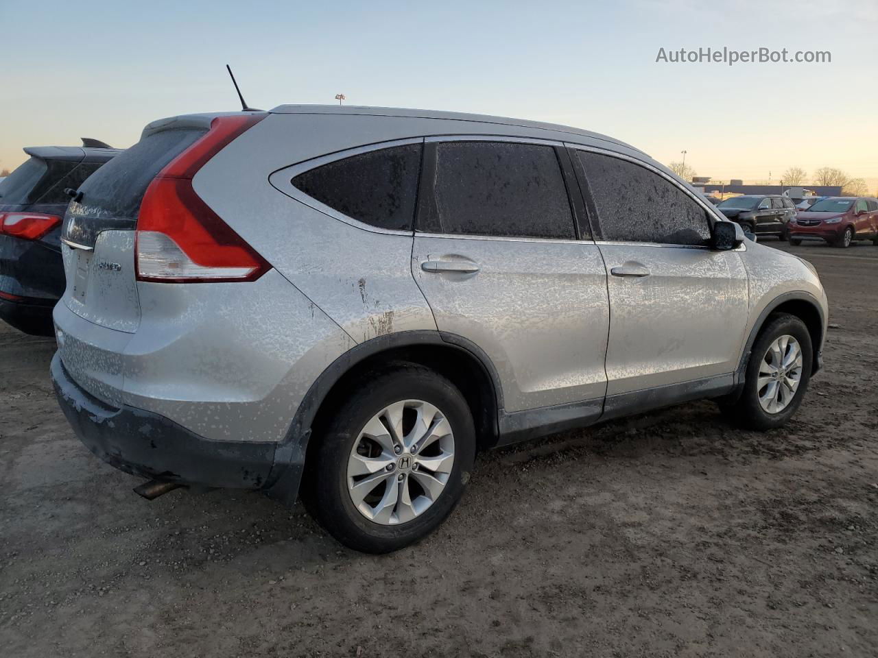 2012 Honda Cr-v Exl Silver vin: 2HKRM4H77CH608495