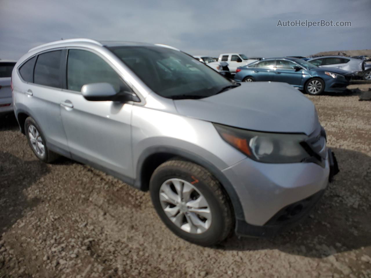 2012 Honda Cr-v Exl Silver vin: 2HKRM4H77CH612210