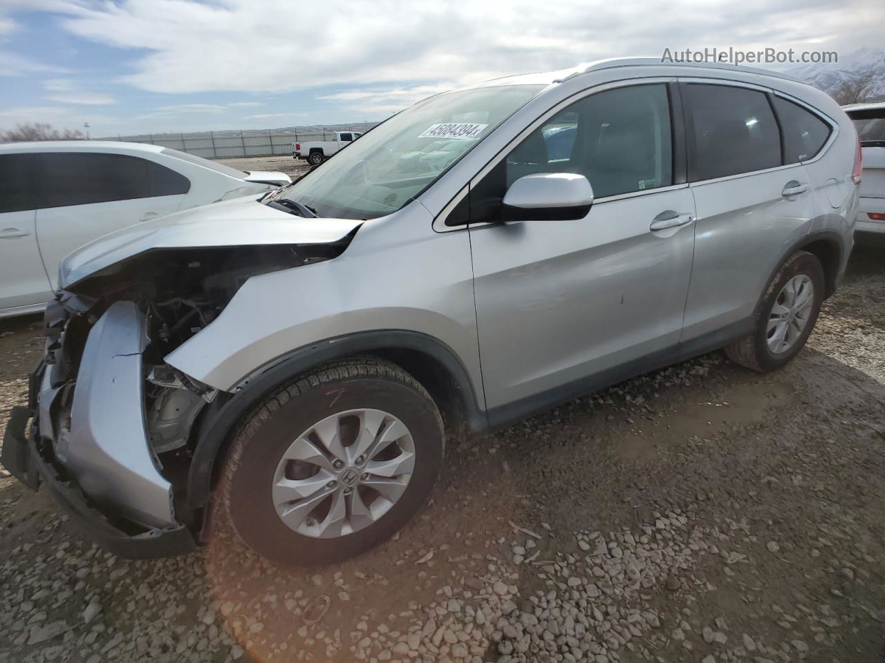 2012 Honda Cr-v Exl Silver vin: 2HKRM4H77CH612210