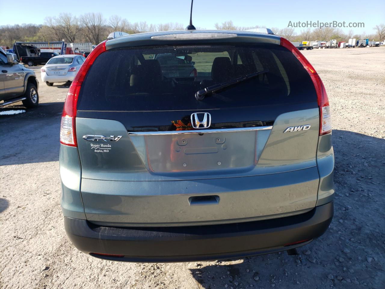 2012 Honda Cr-v Exl Blue vin: 2HKRM4H77CH630920