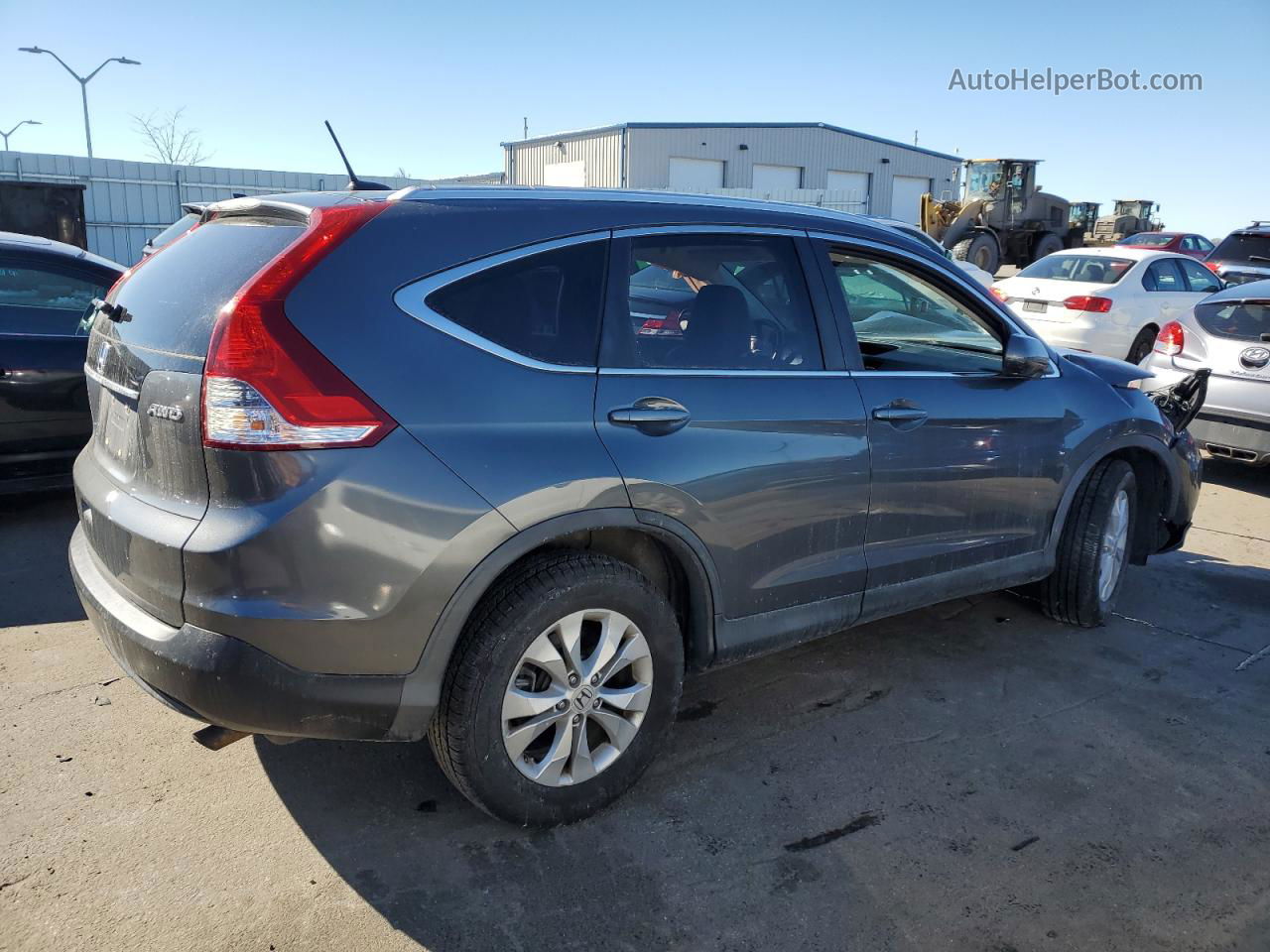 2013 Honda Cr-v Exl Gray vin: 2HKRM4H77DH622043