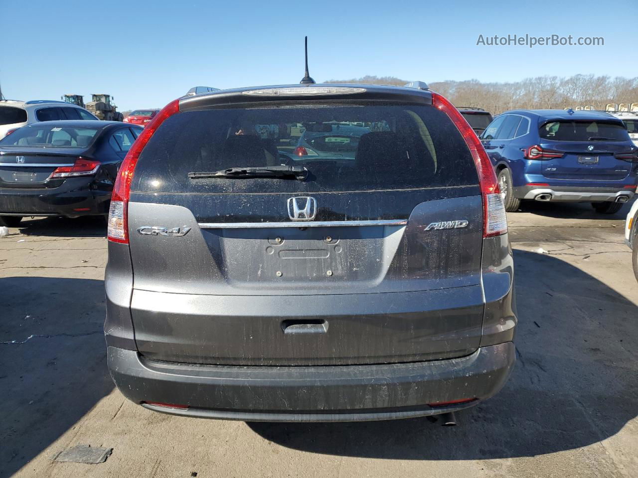 2013 Honda Cr-v Exl Gray vin: 2HKRM4H77DH622043