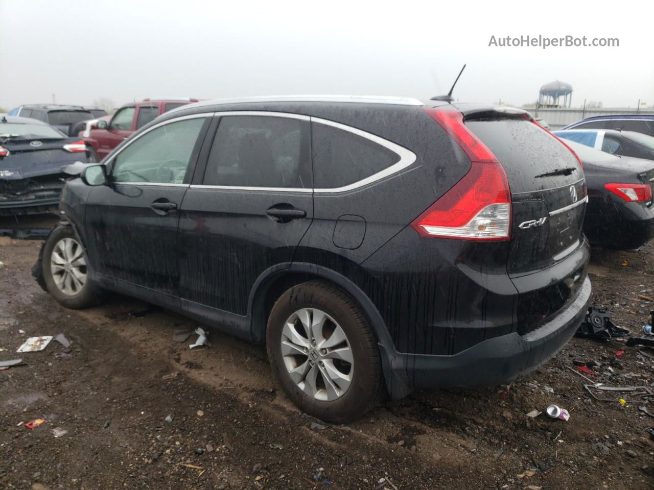 2013 Honda Cr-v Exl Black vin: 2HKRM4H77DH638484