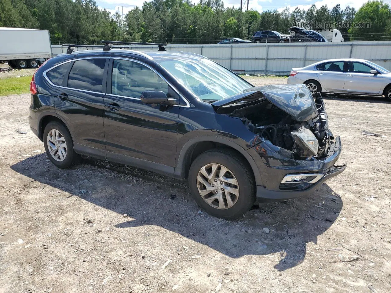 2015 Honda Cr-v Exl Black vin: 2HKRM4H77FH630887