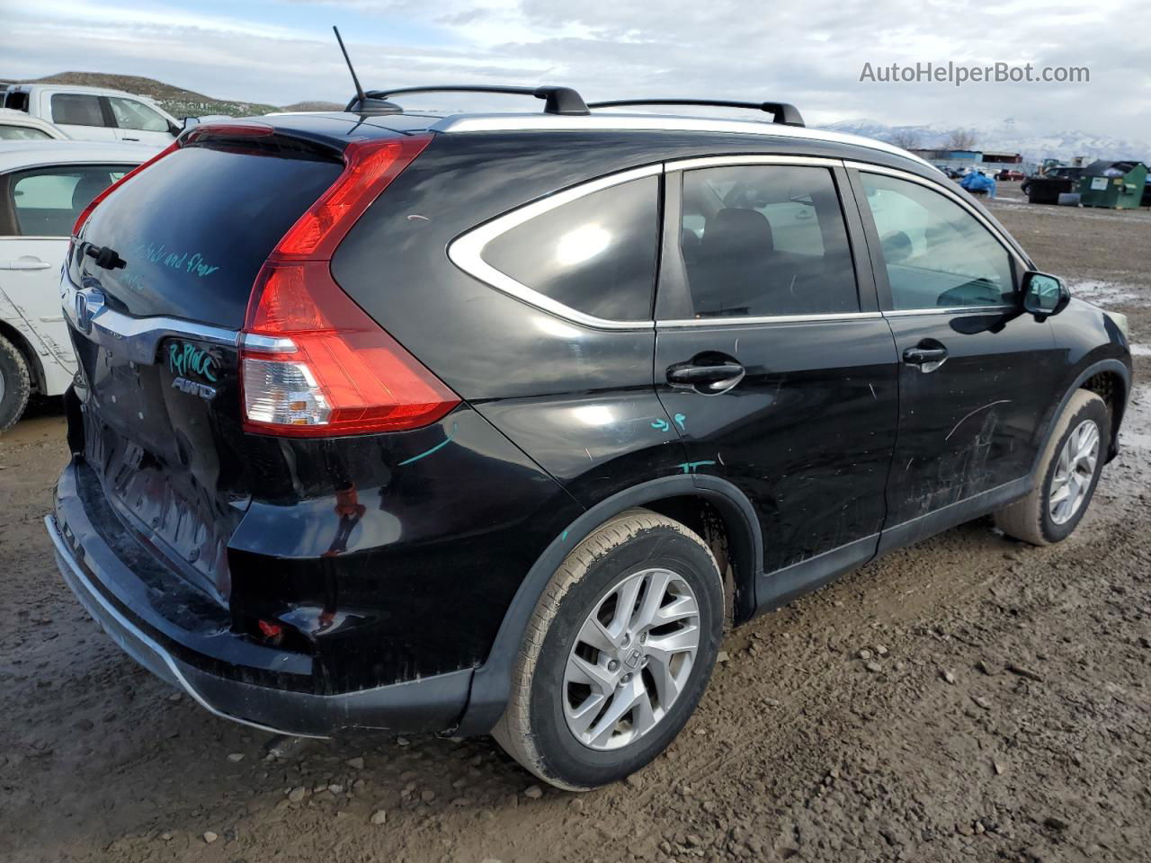 2015 Honda Cr-v Exl Black vin: 2HKRM4H77FH636513