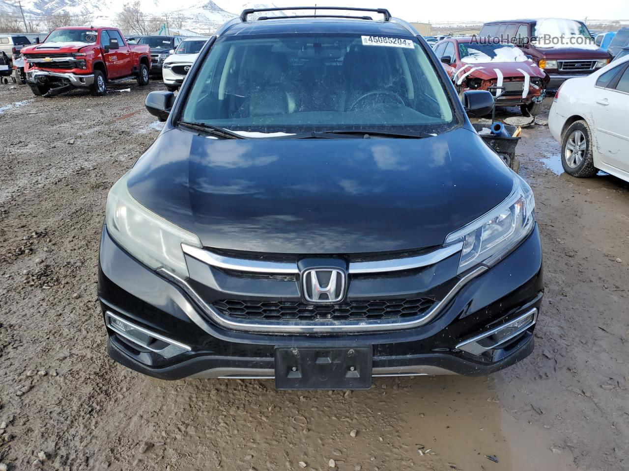 2015 Honda Cr-v Exl Black vin: 2HKRM4H77FH636513