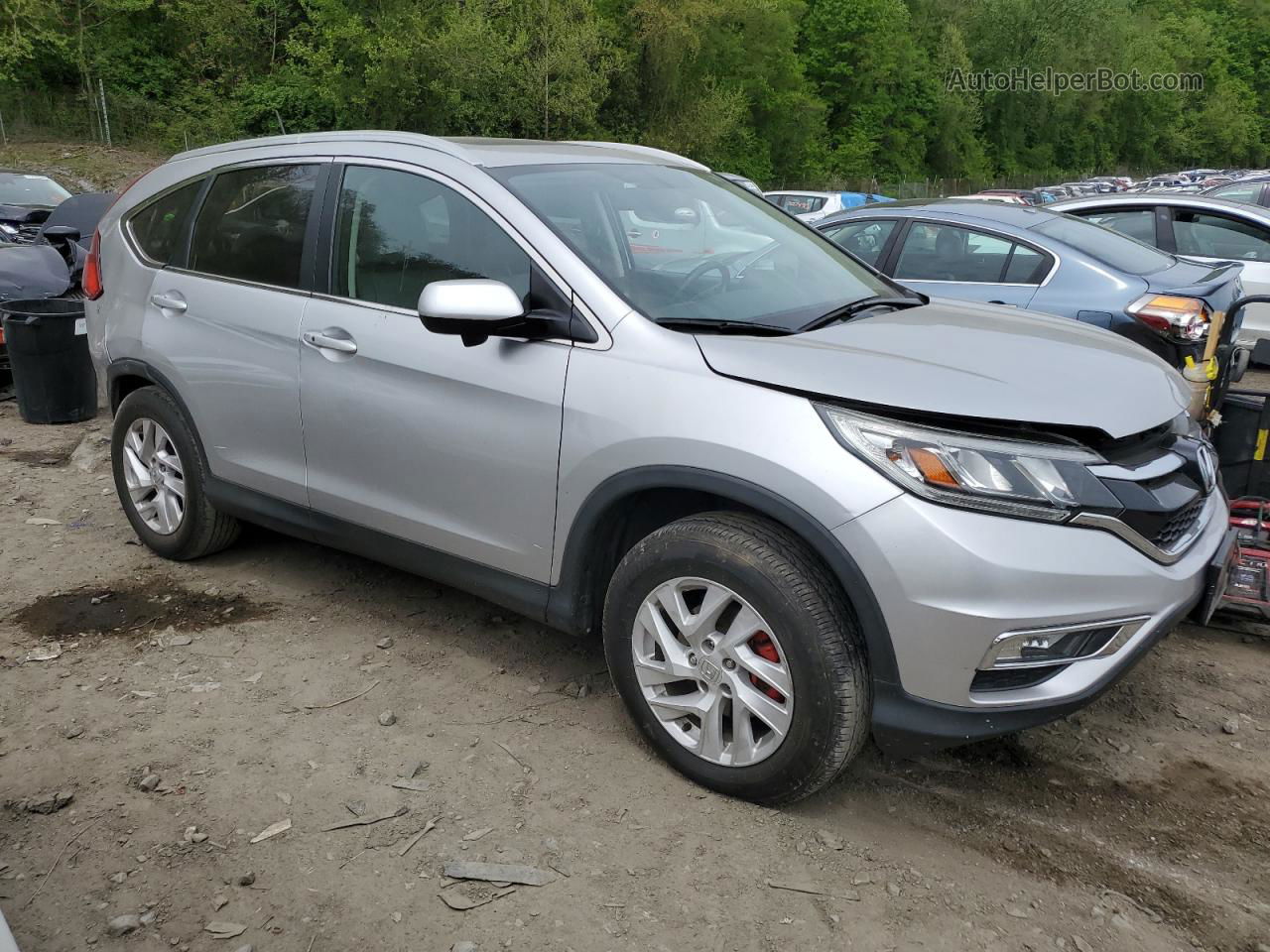 2016 Honda Cr-v Exl Silver vin: 2HKRM4H77GH637159