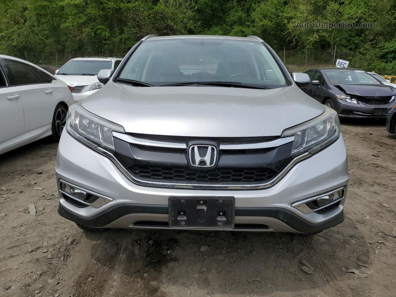 2016 Honda Cr-v Exl Silver vin: 2HKRM4H77GH637159