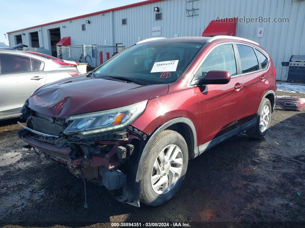 2016 Honda Cr-v Ex-l Maroon vin: 2HKRM4H77GH676320