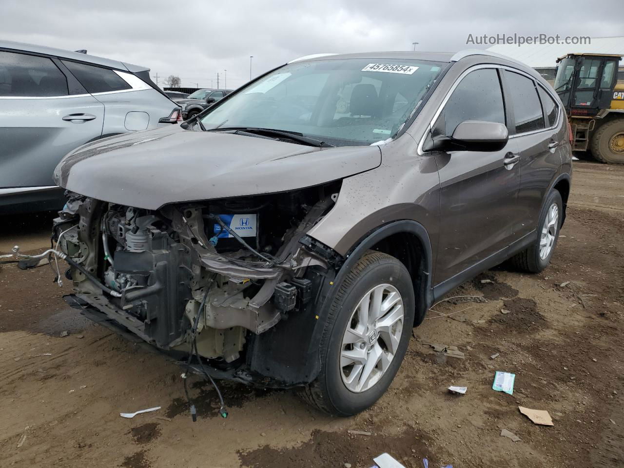 2016 Honda Cr-v Exl Brown vin: 2HKRM4H77GH678505