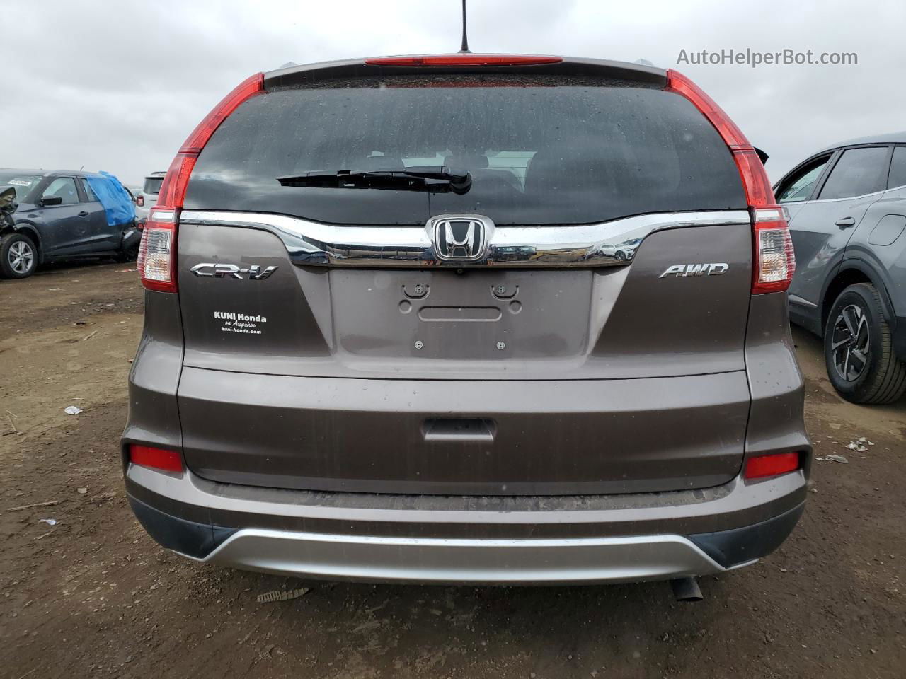 2016 Honda Cr-v Exl Коричневый vin: 2HKRM4H77GH678505