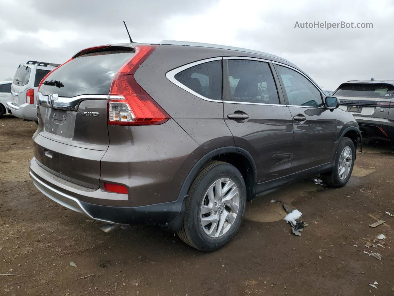 2016 Honda Cr-v Exl Коричневый vin: 2HKRM4H77GH678505