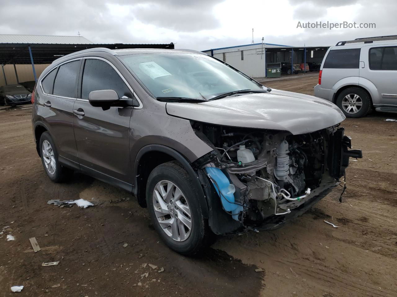 2016 Honda Cr-v Exl Brown vin: 2HKRM4H77GH678505