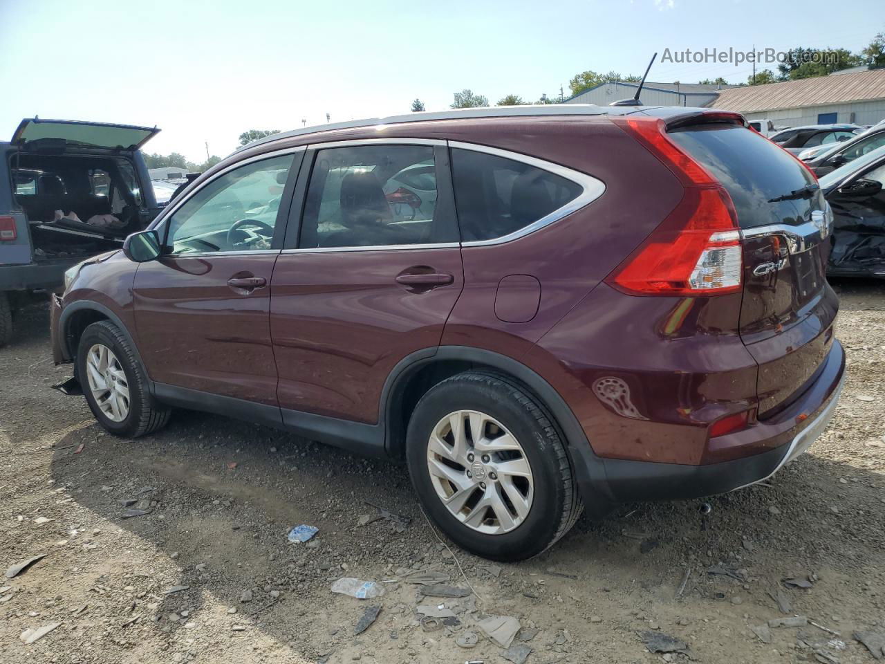 2016 Honda Cr-v Exl Burgundy vin: 2HKRM4H77GH721465