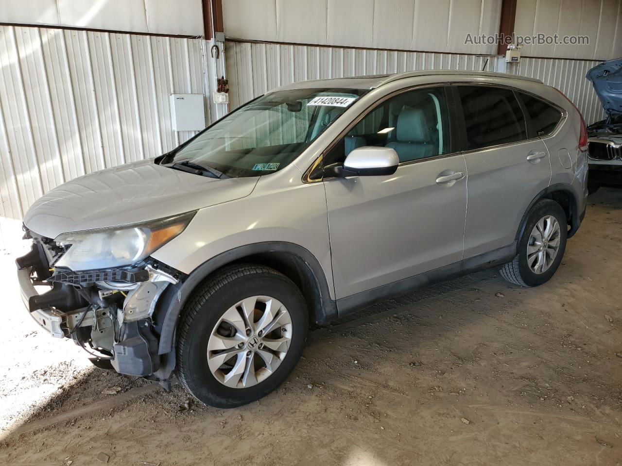 2012 Honda Cr-v Exl Silver vin: 2HKRM4H78CH604939