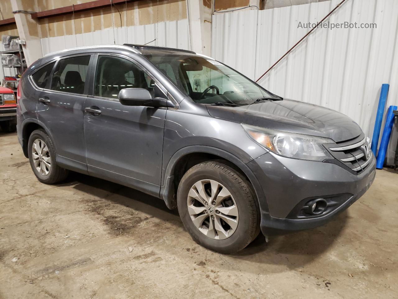 2013 Honda Cr-v Exl Gray vin: 2HKRM4H78DH657481