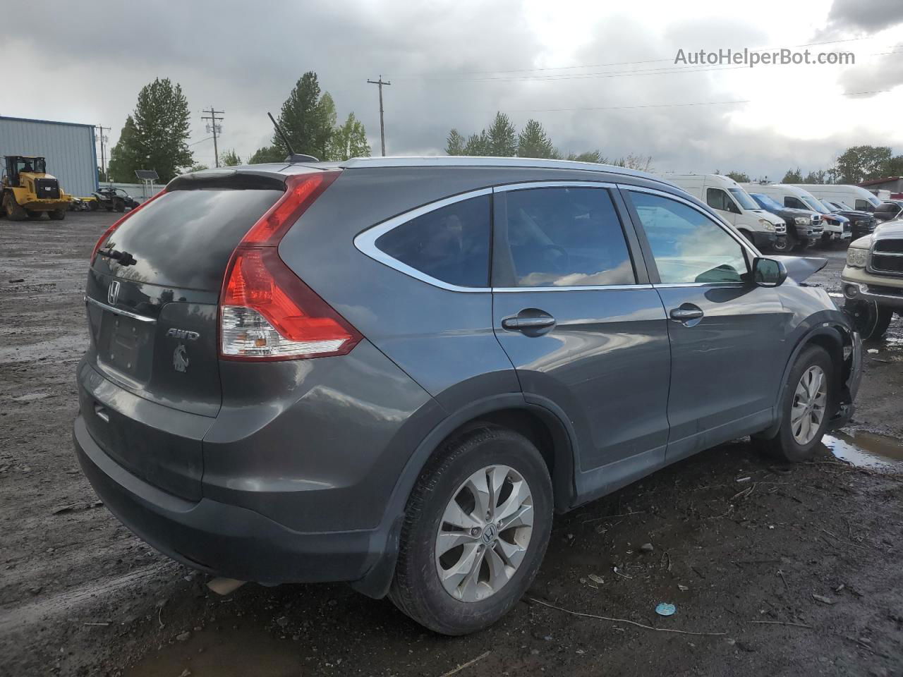 2013 Honda Cr-v Exl Gray vin: 2HKRM4H78DH664947