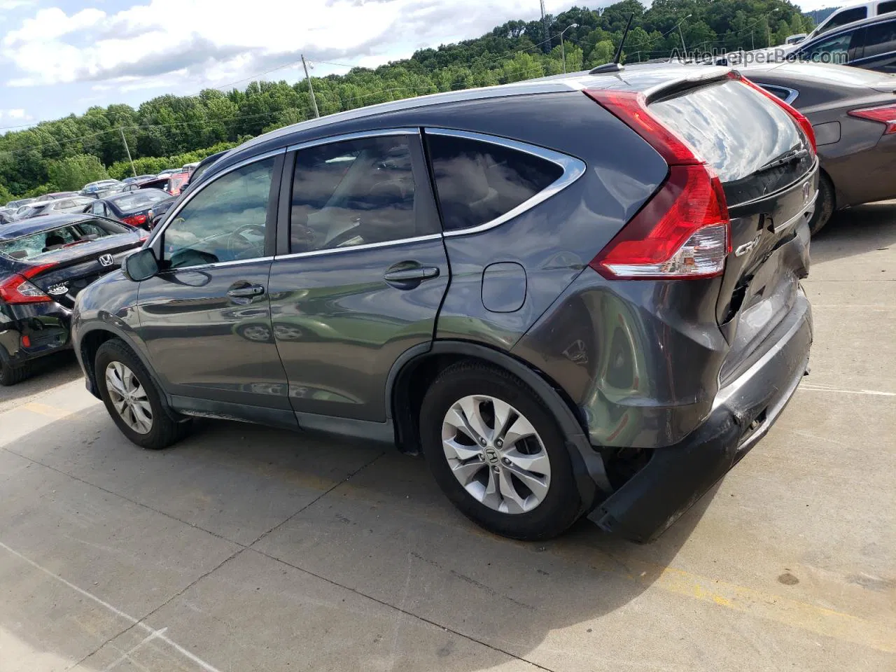 2013 Honda Cr-v Exl Silver vin: 2HKRM4H78DH668769